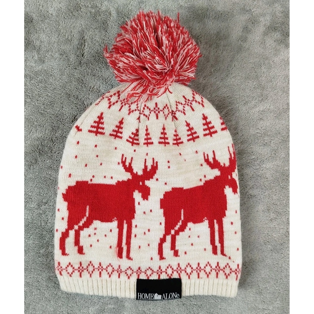 Home Alone 2015 Moose Knit Beanie Hat Winter Pom OSFA Christmas Holiday Movie‎